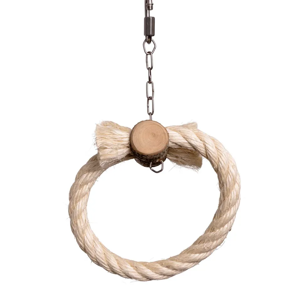 rico-s-futterkiste-sisalring-schaukel-mini-10cm-wellensittich image 1