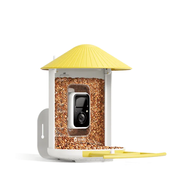 birdfy-feeder-bf1-vogelhaus-mit-kamera-gelb-1080p image 1