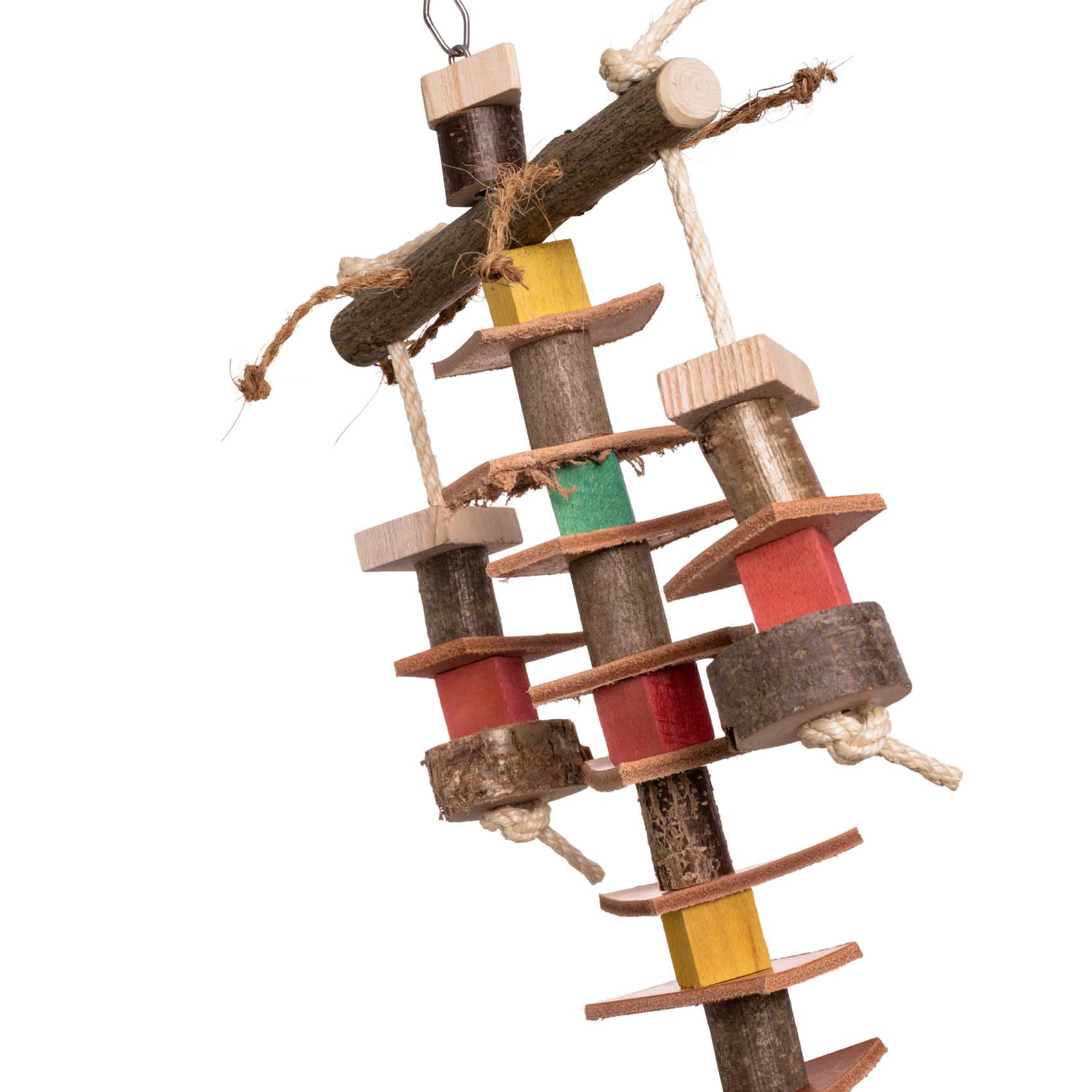 rico-s-futterkiste-knabberspiel-papageienspielzeug-sisal-60cm image 2