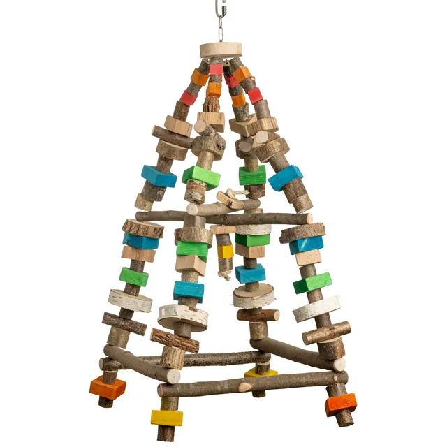 rico-s-futterkiste-watchtower-klettertempel-vogelspielzeug-70-cm image 1