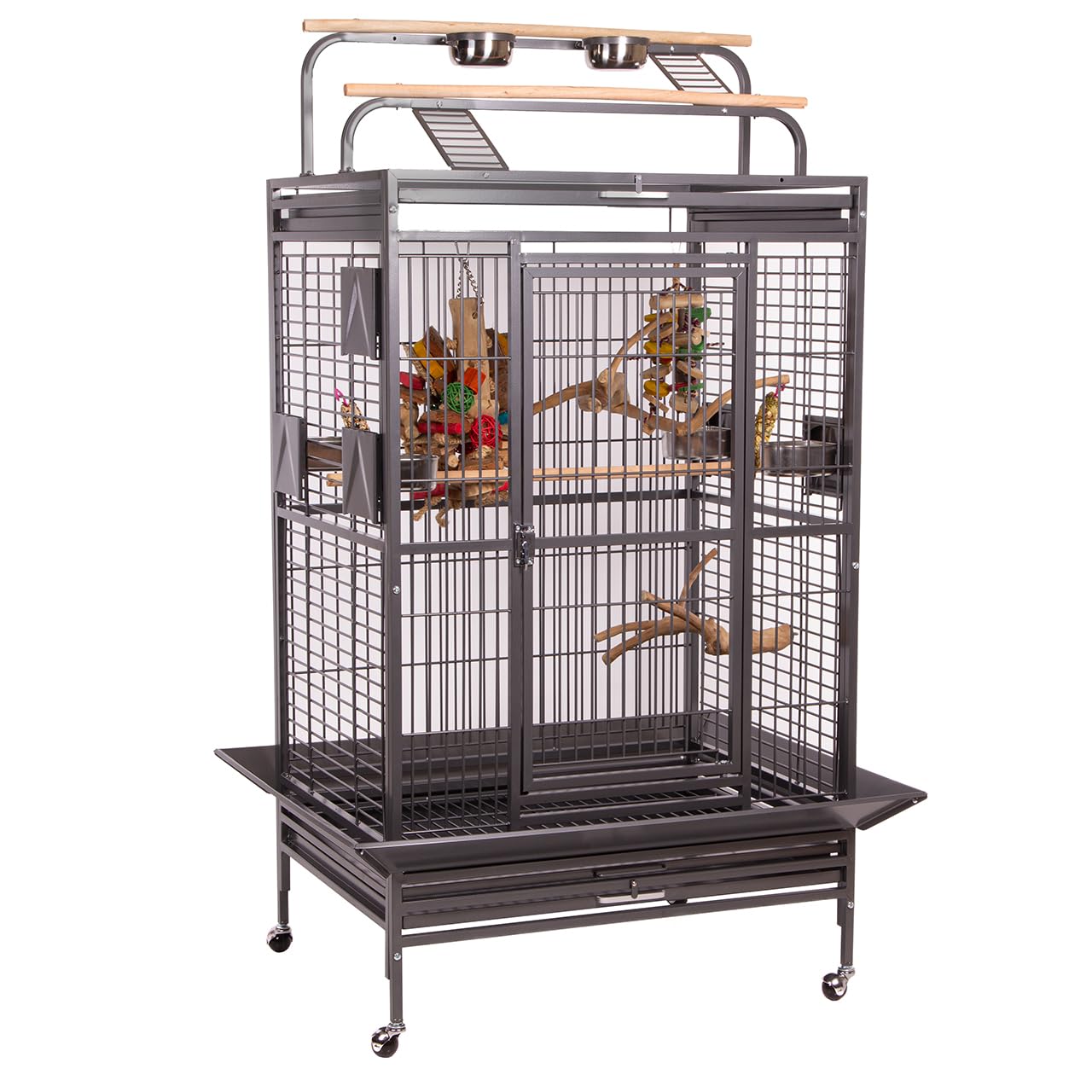 montana-cages-hacienda-play-antik-papageienk-fig-mit-freisitz image 1